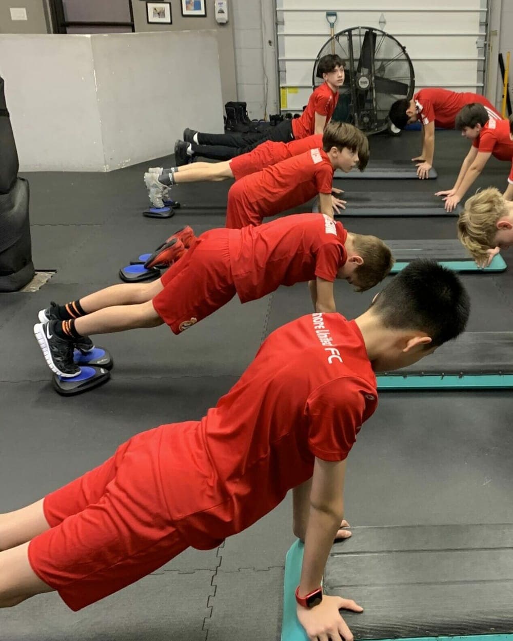 Young athletes training together at Ternion in Streetsville Mississauga